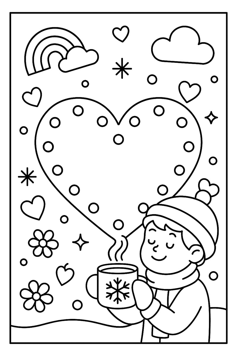 Coloriage Flocon à motifs
