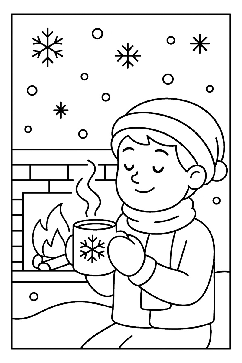 Coloriage Flocon à motifs