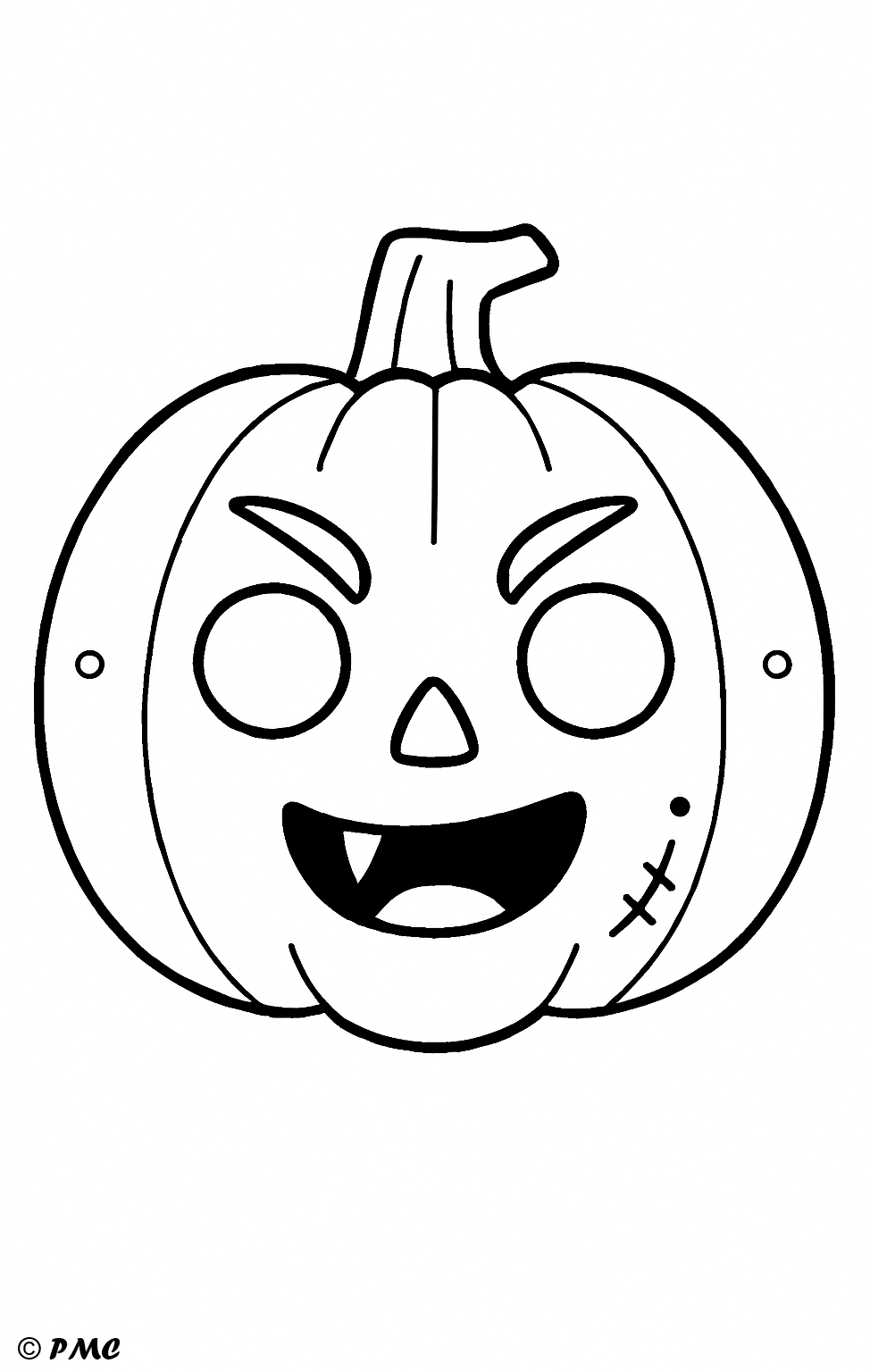 Masque citrouille magique Halloween