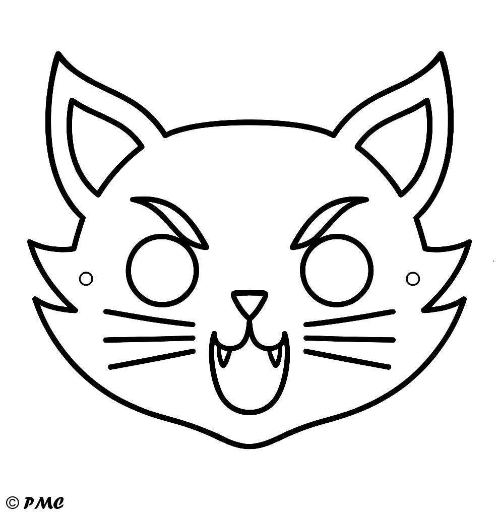 Masque chat Halloween